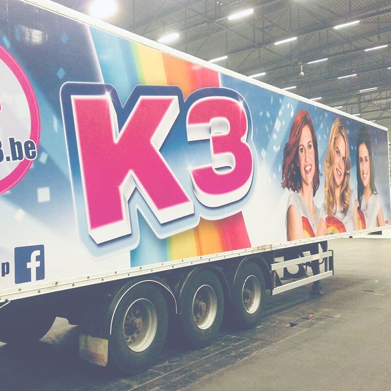 groots zichtbaar met trailerwrap - K3 - Studio 100